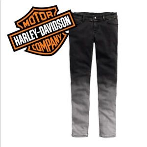 Harley Davidson Black Ombré Skinny Jeans sz 26